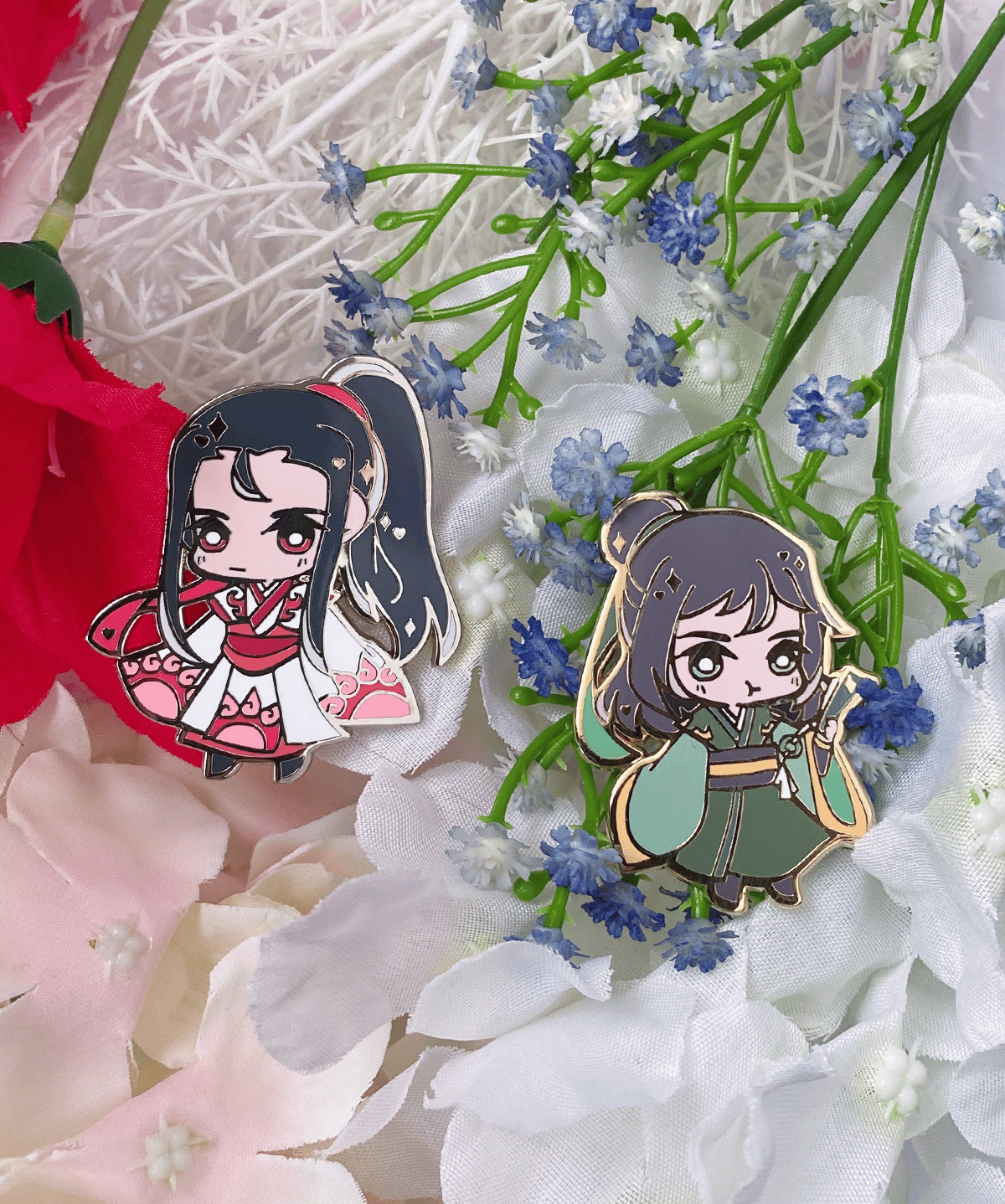 Restock PO] P4P MDZS Chibis (jl, lsz, wn) - Enamel Pins